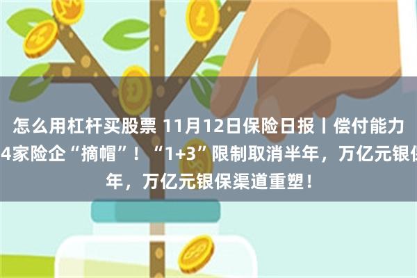 怎么用杠杆买股票 11月12日保险日报丨偿付能力提升，年内4家险企“摘帽”！“1+3”限制取消半年，万亿元银保渠道重塑！