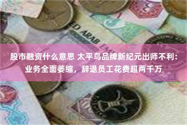 股市融资什么意思 太平鸟品牌新纪元出师不利：业务全面萎缩，辞退员工花费超两千万