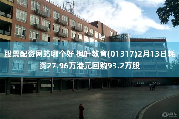 股票配资网站哪个好 枫叶教育(01317)2月13日耗资27.96万港元回购93.2万股