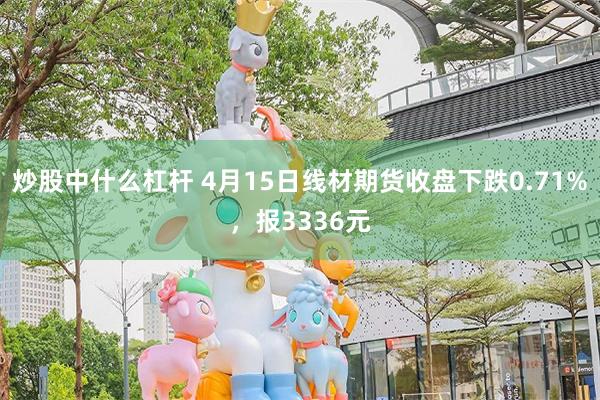 炒股中什么杠杆 4月15日线材期货收盘下跌0.71%，报3336元