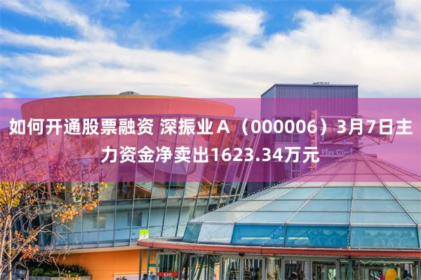 如何开通股票融资 深振业Ａ（000006）3月7日主力资金净卖出1623.34万元