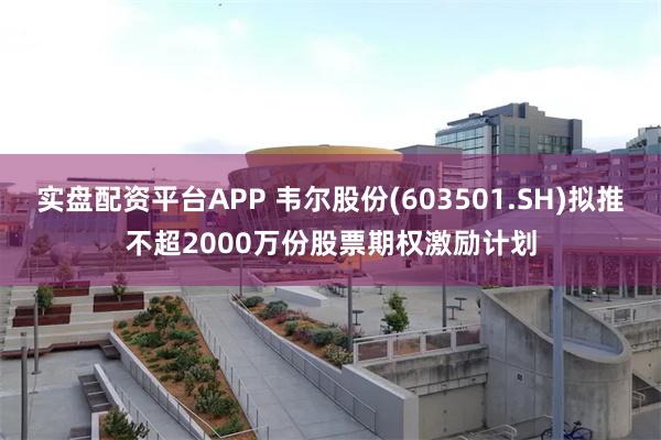 实盘配资平台APP 韦尔股份(603501.SH)拟推不超2000万份股票期权激励计划